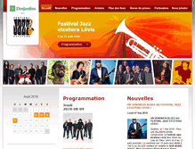 Tablet Screenshot of jazzlevis.com